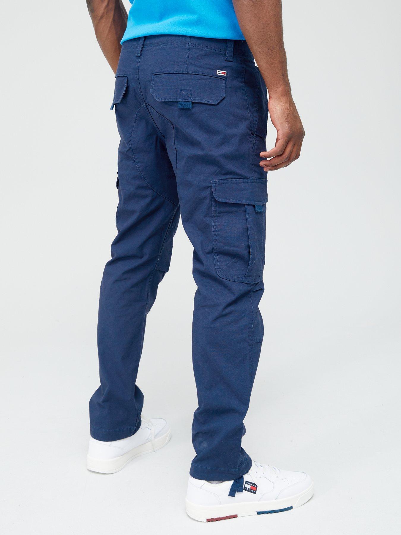 Tommy Jeans ETHAN - Cargo trousers - twilight navy/dark blue 